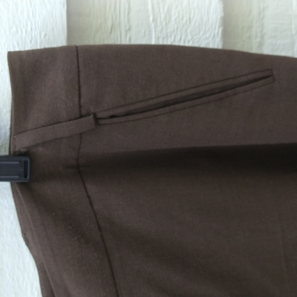 NINE WEST BROWN SLOUCHY CYNDI DRESS SLACKS - Picture 3 of 9